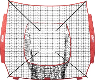 Produktbild von 7 x 7 ft Baseball-Softball-Übungsnetz, tragbares Baseball-Trainingsnetz zum Schlagen, Fangen und Werfen, Backstop-Baseballausrüstung, Trainingshilfen mit Strike Zone (nur Netz, ohne Stützrahmen)