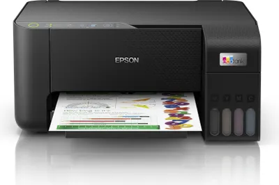 Produktbild von Epson EcoTank ET-2860, Tintenstrahl, Farbdruck, 5760 x 1440 DPI, A4, Direktdruck, Schwarz