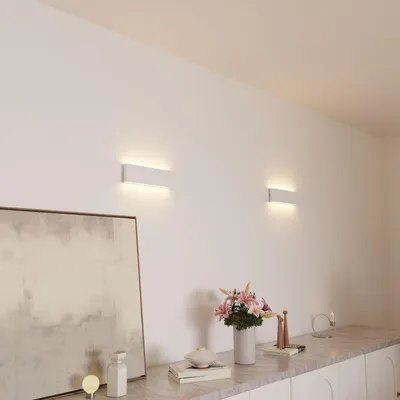 Productafbeelding van LUMIÈRE Design Wandlamp 'Avenis' LED warmwit IP65 Up- & Downlight Wit