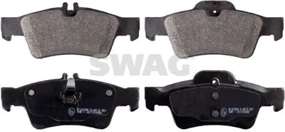 Produktbild von SWAG Bremsbeläge Satz Hinten Bremsklötze passend für MERCEDES-BENZ E-Klasse Limousine (W211) 10 91 6451