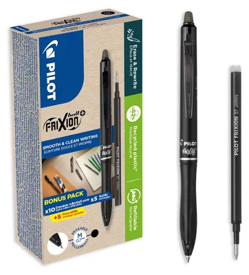 Produktbild von PILOT PEN Frixion ball+ Tintenroller schwarz 0.7 mm Schreibfarbe Schwarz