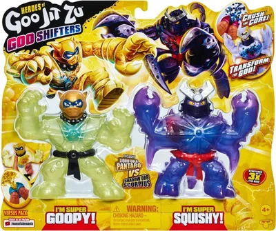 Produktbild von Moose Toys 41407 - HEROES OF GOO JIT ZU - Goo Shifters - "Battle"-packung - Pantaro vs Scorpius