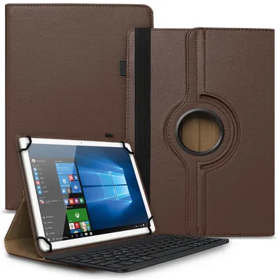 Produktbild von Tablet Tasche Blackview Tab 20 Tastatur Hülle Schutzhülle Case Bluetooth DrehbarFarbe Uni 360 Taschen:Braun