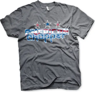 Produktbild von American Chopper Flag Logo T-Shirt - XX-Large - Dark-Heather