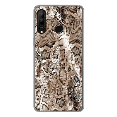 Produktbild von MuchoWow® Handyhülle Schutzhülle Hülle für Huawei P30 Lite Tiermuster - Schlange - Haut Silikon Softcase Handy Hülle - Handyhülle
