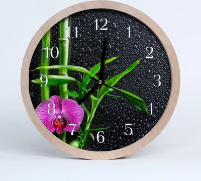 Produktbild von Holzuhr 30fi cm wanduhr - Bamboo Spa Bamboo Spa
