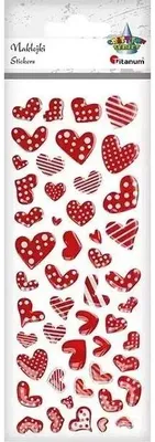 Produktbild von Naklejki foliowe serca mix 49szt.