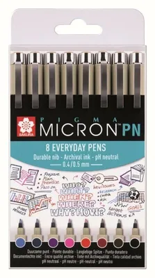 Produktbild von SAKURA Fineliner Pigma Micron PN 8er Set