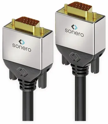 Immagine prodotto di Cavo di collegamento SONERO VGA Premium, 1 m, maschio/maschio, Full HD