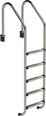 Produktbild von Eichenwald Poolleiter Modell 56 Tiefbeckenleiter weite Ausladung Leiterlänge 1489mm 5 Stufen