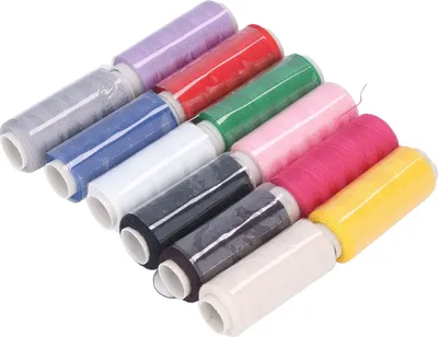 Produktbild von Nähfaden Haushalt 12 Farben 250 Yards handgemachte Polyester DIY Stickerei Quilt -Werkzeugset
