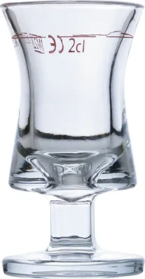 Produktbild von TableRoc Rittmeister Schnapsglas, Shotglas, Stamper, 28ml, mit Füllstrich bei 2cl, Glas, transparent, 12 Stück