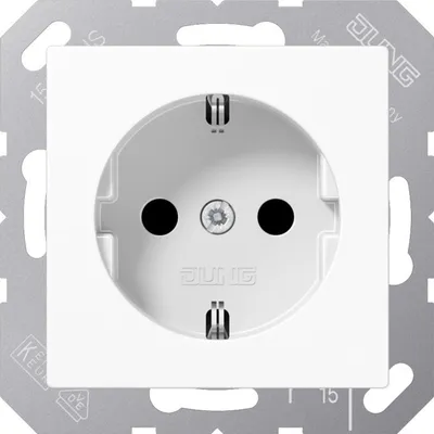 Immagine prodotto di Jung ABA1520KIWW Presa SCHUKO® 16 A 250 V ~ bianco alpino