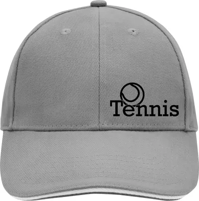 Produktbild von Huuraa Cappy Mütze Tennis Ball Dark Grey/White Baumwolle 6-Panel Kappe Geschenkidee