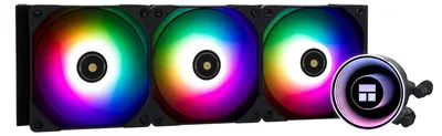 Immagine prodotto di Thermalright Frozen Notte 360 BLACK ARGB V2, sistema di raffreddamento a liquido per CPU, specifiche: dissipatore per CPU da 360, 3 ventole PWM da 120 mm, cuscinetti S-FDB, compatibile con AMD/AM4, Intel LGA 1700/1150/1151/1200/2011/2066