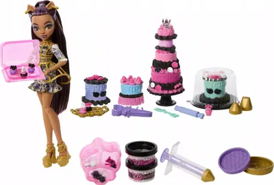 Produktbild von Monster High Birthday Collection Clawdeen Wolf Puppe mit Backset und 20 Accessoires