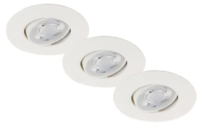 Productafbeelding van Briloner 3-delige set LED inbouwspots Nava Move, wit, Ø 9 cm, warmwit