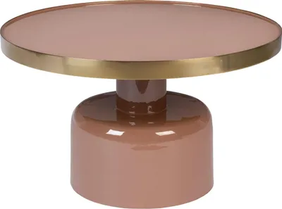 Produktbild von Zuiver Glam Couchtisch Rund 60 cm Rosa/ Gold