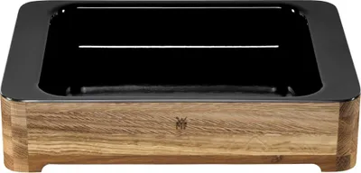Obrázok produktu pre WMF Fusiontec - Auflaufform - Rechteckig - Keramik - Stahl - Holz - Schwarz - Braun - 180 - 450 °C - 360 mm