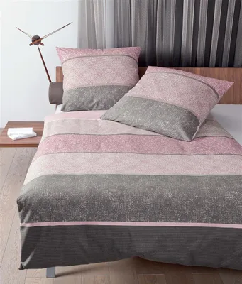 Produktbild von Janine Design Mako-Satin-Bettwäsche-Garnitur PALERMO 31031 Farbe beere-mauve Größe 135x200+80x80 AL