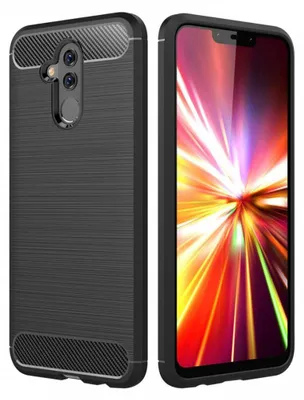 Produktbild von Carbon Shield TPU Hülle für Huawei Mate 20 Lite - Schwarz KP29558
