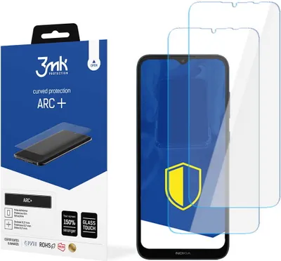 Produktbild von 3mk Display Schutzfolie ARC+ für Nokia C20  0,17mm Self-Heal (2 Stück)