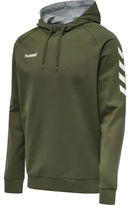 Produktbild von Hummel Go Baumwolle Hoodie Pullover Kapuzenpullover oliv 203508-6084, Größe:S