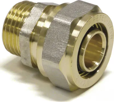 Produktbild von Pipetec Schraubfitting -Übergang von Alu-Verbundrohr 26x3mm auf 3/4" Außengewinde : 26 x 3 mm - 3/4 Zoll Größe: 26 x 3 mm - 3/4 Zoll