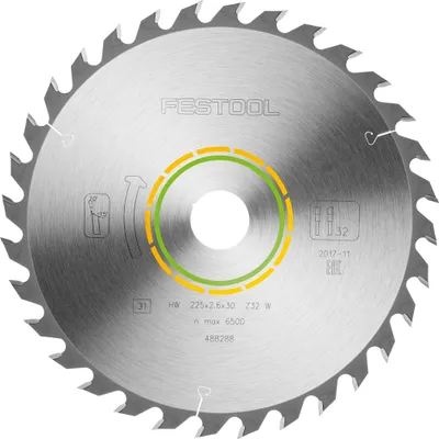 Produktbild von Festool Universal-Sägeblatt 225x2,6x30 W32 | 488288