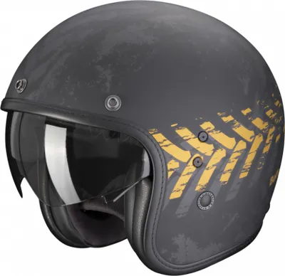 Zdjęcie produktu dla Moto přilba SCORPION BELFAST EVO NEVADA matná černo/zlatá S