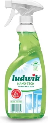 Zdjęcie produktu dla Ludwik płyn do szyb i glazury 600 ml - nano-tech zielone jabłuszko