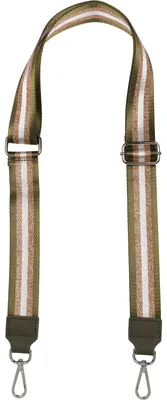 Produktbild von styleBREAKER Taschen Schulterriemen verstellbar mit Metallic Streifen Muster, Wechsel Taschengurt, Handyband, Handykette