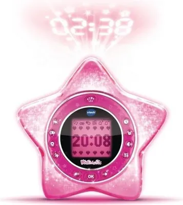 Obrázek produktu pro Dětské budíky KidiMagic Starlight Rose VTECH, promítání času, rádio, MP3 reproduktor, hry, 6–12 let