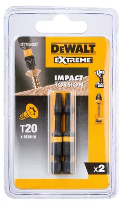 Produktbild von Dewalt Schlagspitze T20X50 /2Stk. Extreme Schlagtorsion