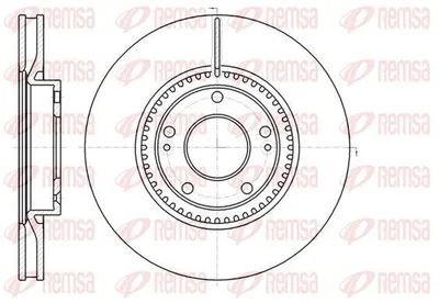 Produktbild von REMSA Bremsscheibe belüftet 299 mm Durchmesser 28 mm Dicke 5 Löcher Vorderachse 61217.1
