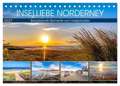Produktbild von INSELLIEBE NORDERNEY (Tischkalender 2027 DIN A5 quer), CALVENDO Monatskalender