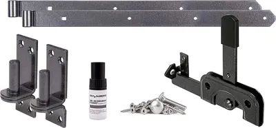 Produktbild von Alberts DURAVIS® Beschlagssortiment | für Einzeltore | schwarzdiamant | schwarzdiamant duplexbeschichtet