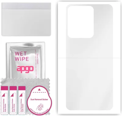 Produktbild von apgo Rückseite Schutzfolie, klar, kompatibel mit Vivo Y78m, Hinten Hydrogel-Displayschutzfolie mit Positionierhilfe, kratzfest, einfache Montage