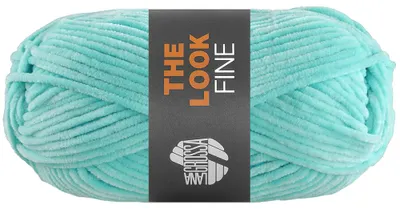 Obrázek produktu pro Lana Grossa THE LOOK FINE 50 g jemné a sametově hebké žinylkové příze 100 m barva 119 - světle tyrkysová