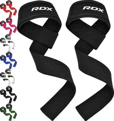 Produktbild von RDX Gewichthebergurte Kreuzheben Powerlifting, 5MM Neopren Handgelenkstütze, Anti-Rutsch 60CM Handgriff, Strapazierfähiges Bodybuilding Gewichtheben Workout