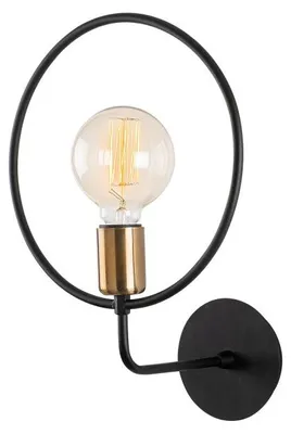 Image de Applique murale Lampe en métal noir 26 x 19 x 38 cm E27 40 W IP20