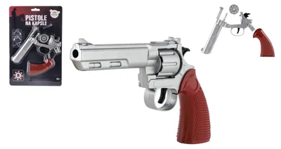 Productafbeelding van Revolver/Pistool model, 8 stuks, 22 cm, op kaart