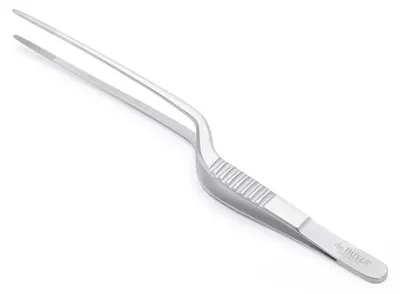 Edelstahl-Präsentierzange, 20 cm, grau