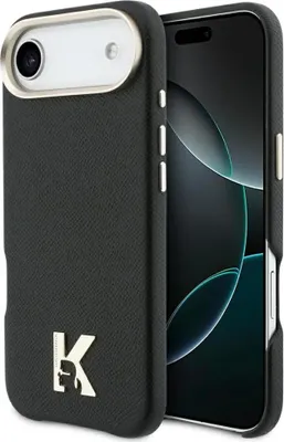 Produktbild von KARL LAGERFELD case passend für IPHONE 17 Air kompatibel mit MagSafe KLHMP17M5PGFKHGK (PU FW W/ KHead Logo) black