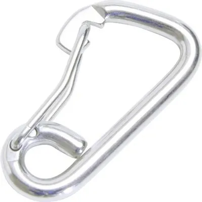 Produktbild von Karabinerhaken mit Federbügel 6 mm Edelstahl
