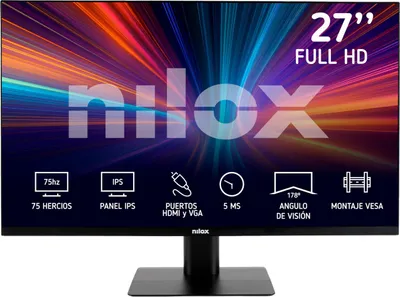 Immagine prodotto di Nilox MONITOR 27" NXM27FHD11 LED IPS FHD 75HZ 16:9 5MS HDMI/VGA-Desprecintado Monitor PC 68,6 cm (27") 1920 x 1080 Pixel Full HD
