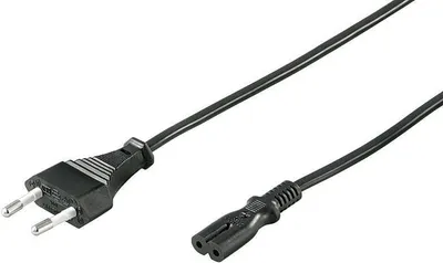 Produktbild von Kabel połączeniowy z wtyczką Euro, 3 m, czarny