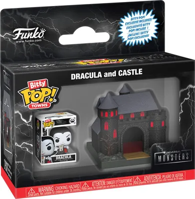 Immagine prodotto di Funko Pop! Bitty Town - Figurka Drakuli z Zamkiem Universal Monsters
