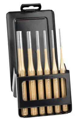 Produktbild von Splintentreibersatz 3-4-5-6-8-10 mm 8-Kant CV-Stahl in Metall-Kassette