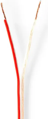 Produktbild von Nedis Lautsprecherkabel - 2 x 0.75 mm² - Kupfer - 100 m - Rund - PVC - Transparent - Rolle